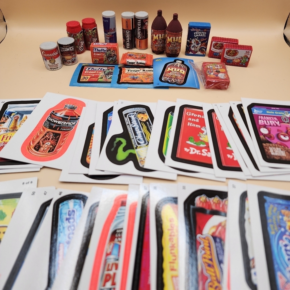 Topps Wacky Packages Lot Stickers Erasers